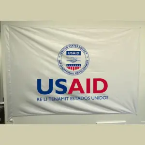 USAID Qeqchi Pole USAID Flag - Single Sided 4 x 6 feet