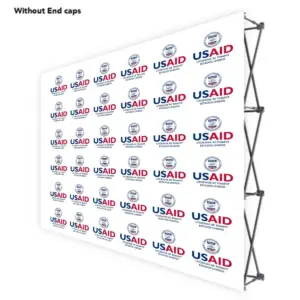 USAID Kiche ONE CHOICE 10 Ft. Fabric Pop Up Display - 89"H Straight Graphic Package
