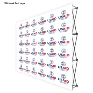 USAID Kiche ONE CHOICE 8 Ft. Fabric Pop Up Display - 89"H Straight Graphic Package