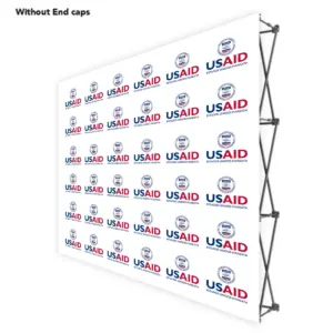 USAID Aymara ONE CHOICE 8 Ft. Fabric Pop Up Display - 89"H Straight Graphic Package