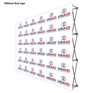 USAID Qeqchi ONE CHOICE 8 Ft. Fabric Pop Up Display - 89"H Straight Graphic Package