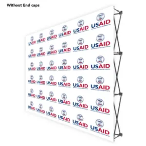 USAID Quechua ONE CHOICE 8 Ft. Fabric Pop Up Display - 89"H Straight Graphic Package