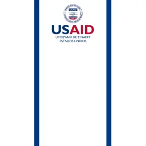 USAID Kiche Econo 24" Small Table Top Retractable Banner - Full Color
