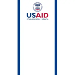 USAID Aymara Econo 24" Small Table Top Retractable Banner - Full Color