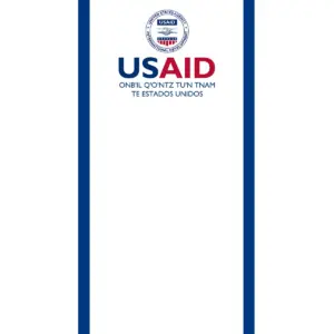 USAID Mam Econo 24" Small Table Top Retractable Banner - Full Color