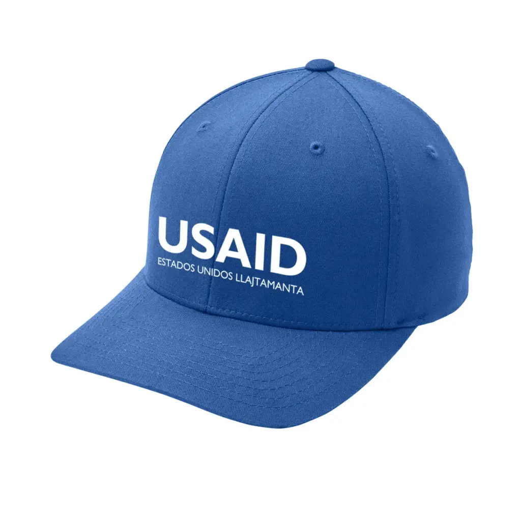 USAID Quechua - Embroidered Port Authority Flexfit Cotton Twill Cap (Min 12 Pcs)