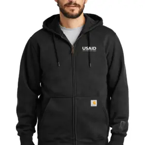 USAID Portuguese - Carhartt Rain Defender Paxton Heavyweight Hooded Zip-Front Sweatshirt