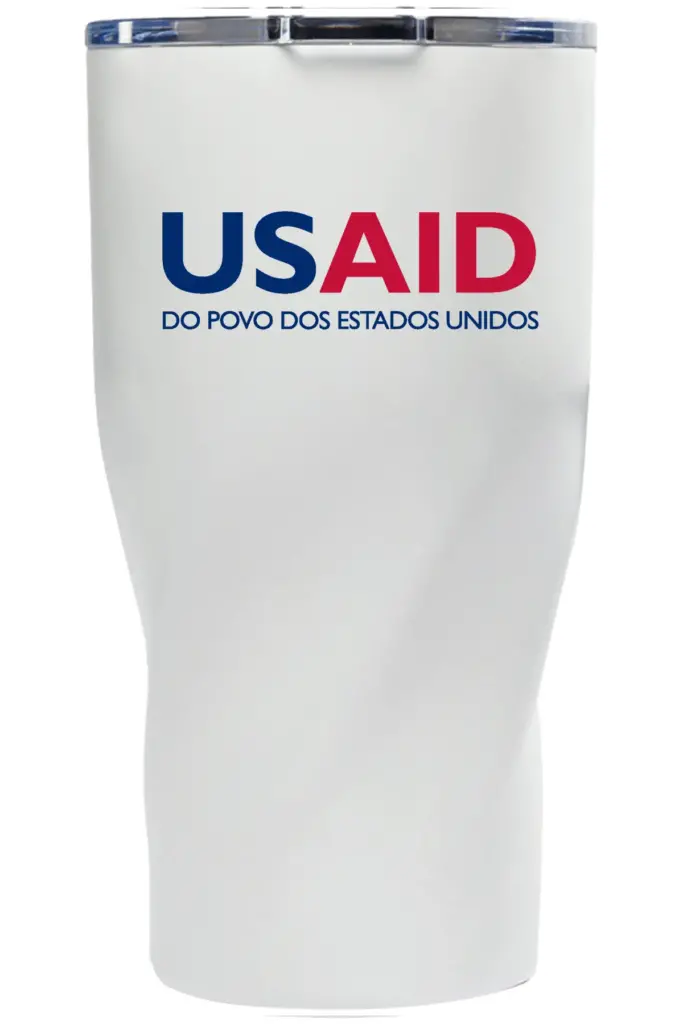 USAID Brazilian Portuguese - Wavey Mavey 20 Oz. Travel Tumblers