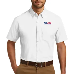 USAID Brazilian Portuguese - Port Authority Short Sleeve Carefree Poplin Shirt