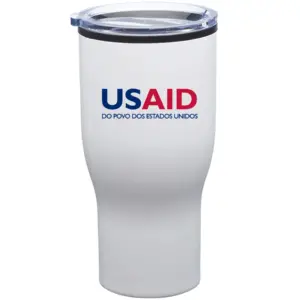 USAID Brazilian Portuguese - 28 Oz. Challenger Stainless Steel Travel Mugs Tumbler
