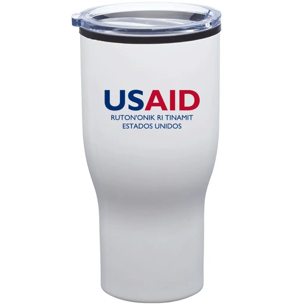 USAID Kaqchikel - 28 Oz. Challenger Stainless Steel Travel Mugs Tumbler