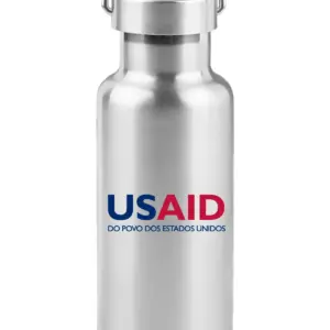 USAID Brazilian Portuguese - 17 Oz. Stainless Steel Canteen Water Bottles