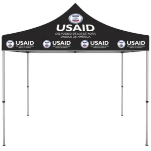 USAID Spanish - ONE CHOICE 10 ft. Steel Canopy Tent Dye-Sub Graphic Package