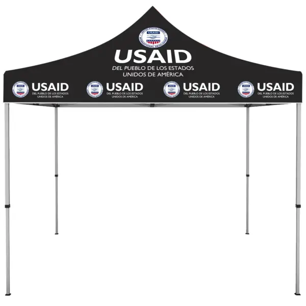 USAID Spanish - ONE CHOICE 10 ft. Steel Canopy Tent Dye-Sub Graphic Package