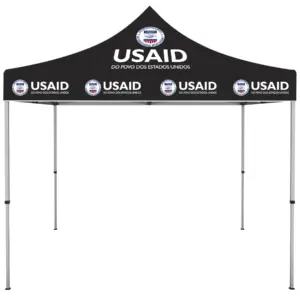 USAID Brazilian Portuguese - ONE CHOICE 10 ft. Steel Canopy Tent Dye-Sub Graphic Package