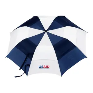 USAID Portuguese - 58" Vented Auto Open Folding Golf Umbrella