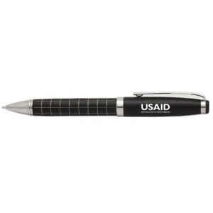 USAID Portuguese - Onyx Grid Metal Pens