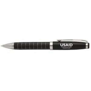 USAID Kaqchikel - Onyx Grid Metal Pens