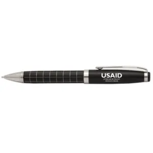 USAID Kiche - Onyx Grid Metal Pens