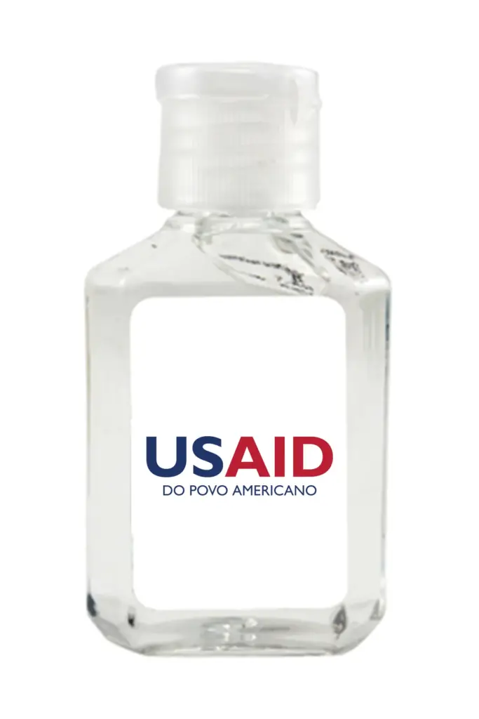USAID Portuguese Continental - Antibacterial Hand Sanitizer Gel on White Label