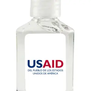 USAID Spanish - Antibacterial Hand Sanitizer Gel on White Label