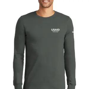 USAID Kiche - Nike Men's Dri-FIT Cotton/Poly Long Sleeve Tee