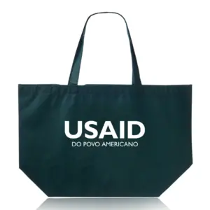 USAID Portuguese Continental - Budget Non-Woven Shopper Tote Bags (20"x13")