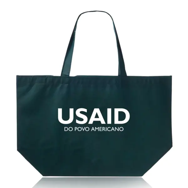 USAID Portuguese Continental - Budget Non-Woven Shopper Tote Bags (20"x13")