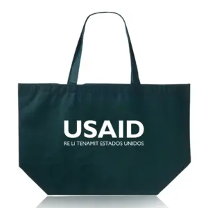 USAID Qeqchi - Budget Non-Woven Shopper Tote Bags (20"x13")