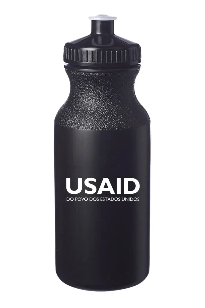 USAID Portuguese - 20 Oz. Custom Plastic Water Bottles