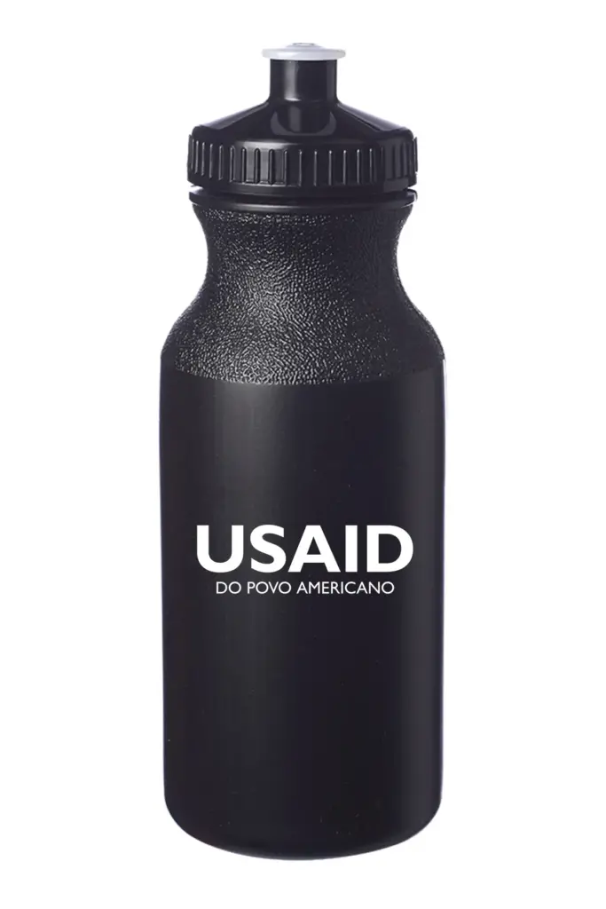 USAID Portuguese Continental - 20 Oz. Custom Plastic Water Bottles