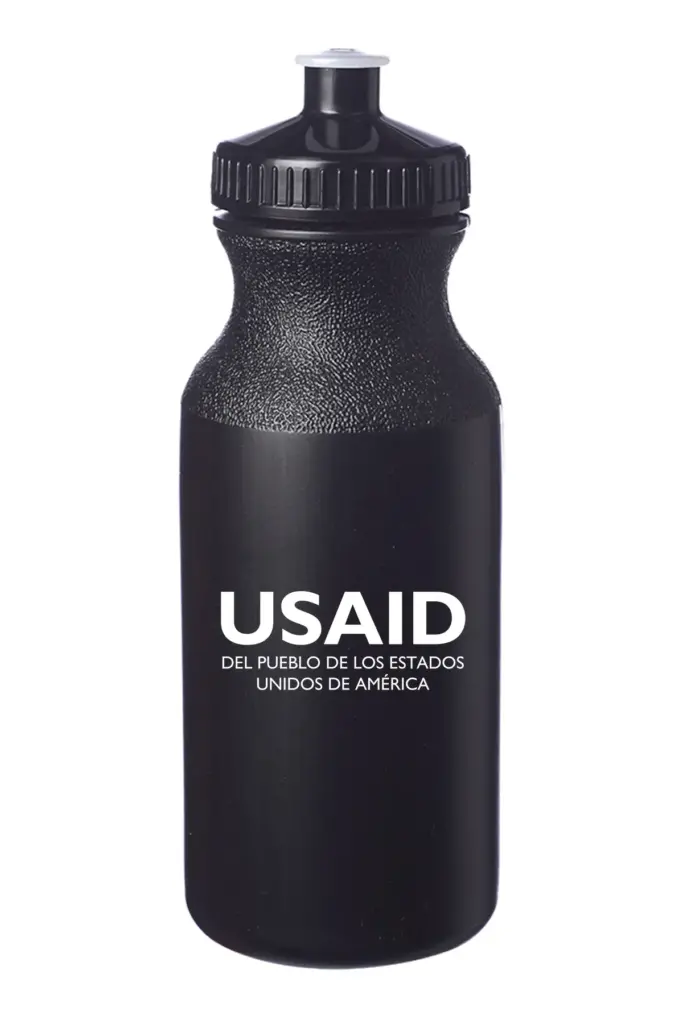 USAID Spanish - 20 Oz. Custom Plastic Water Bottles