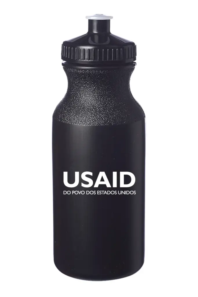 USAID Brazilian Portuguese - 20 Oz. Custom Plastic Water Bottles