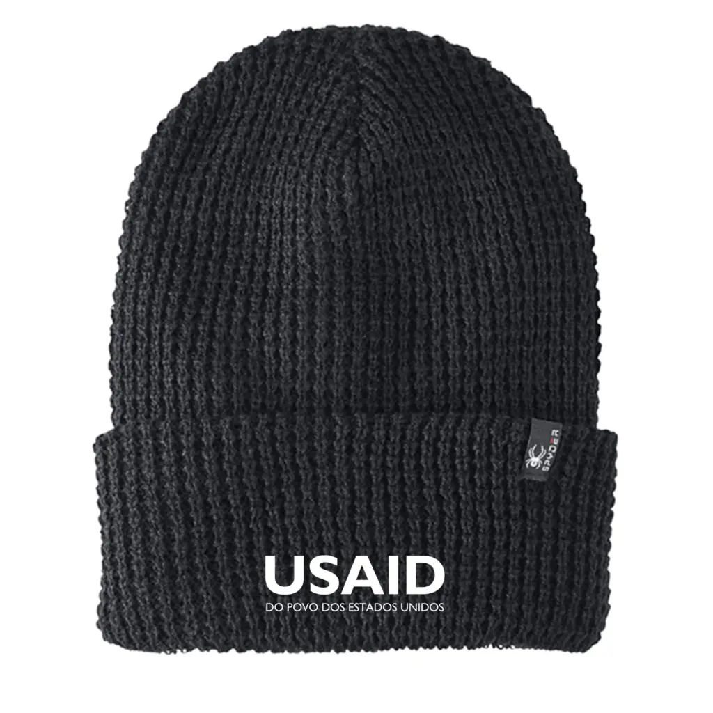 USAID Portuguese - Embroidered SPYDER Adult Vertex Knit Beanie