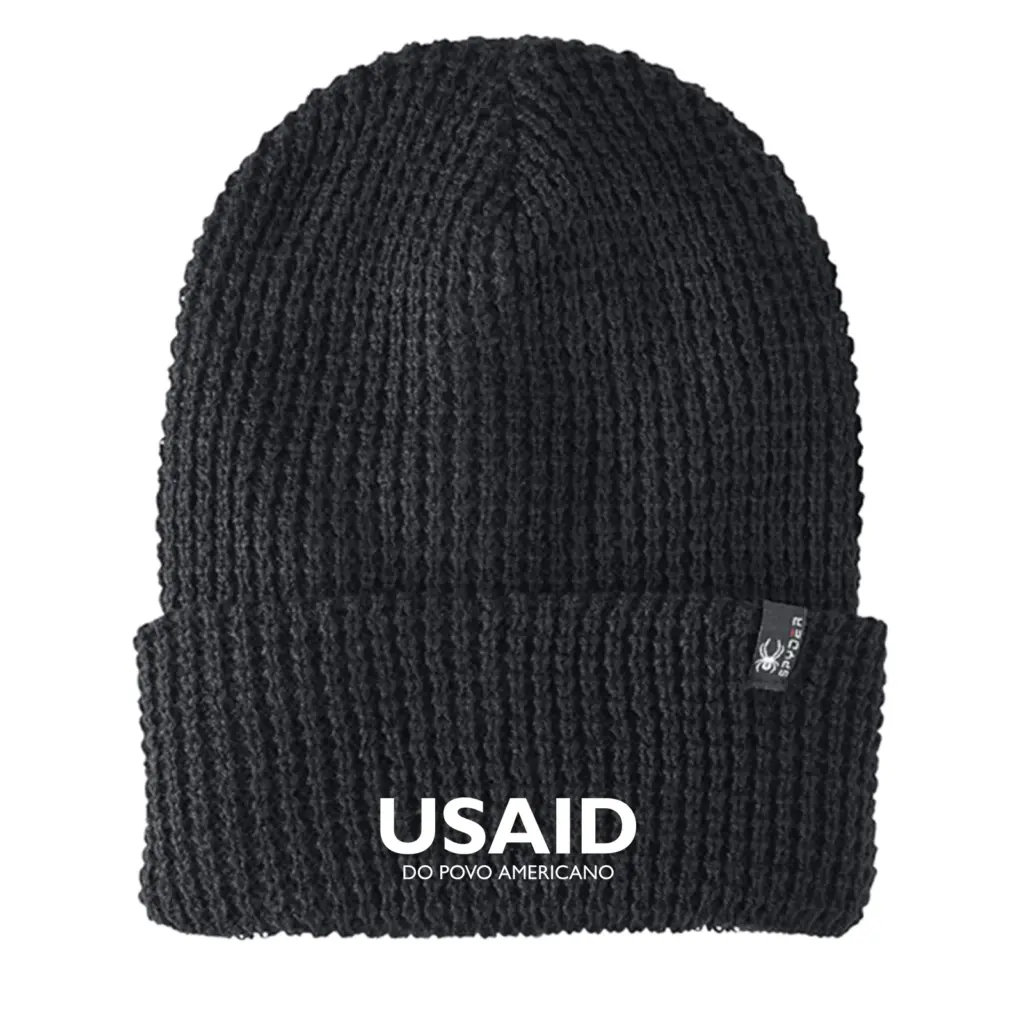 USAID Portuguese Continental - Embroidered SPYDER Adult Vertex Knit Beanie