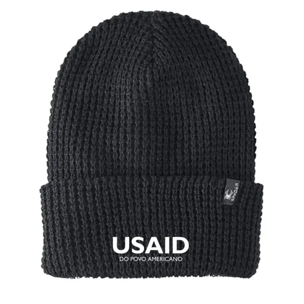 USAID Portuguese Continental - Embroidered SPYDER Adult Vertex Knit Beanie