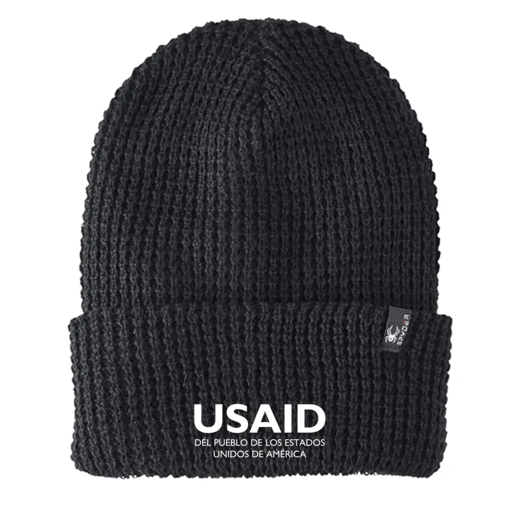 USAID Spanish - Embroidered SPYDER Adult Vertex Knit Beanie