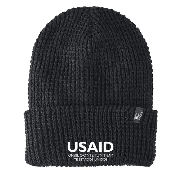 USAID Mam - Embroidered SPYDER Adult Vertex Knit Beanie