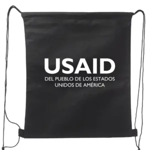 USAID Spanish - Non-Woven Drawstring Backpacks (14.5"x17.5")
