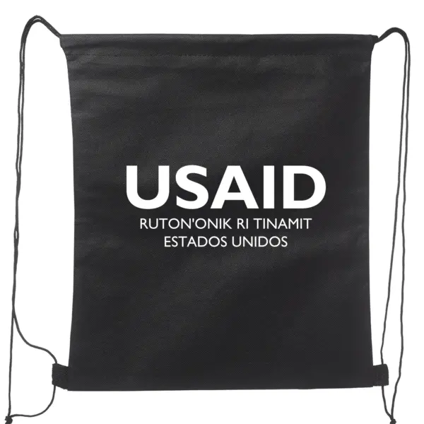 USAID Kaqchikel - Non-Woven Drawstring Backpacks (14.5"x17.5")