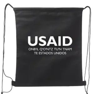 USAID Mam - Non-Woven Drawstring Backpacks (14.5"x17.5")