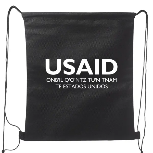 USAID Mam - Non-Woven Drawstring Backpacks (14.5"x17.5")