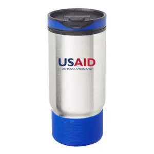 USAID Portuguese Continental - Oxford 17oz. Ribbed Travel Mugs