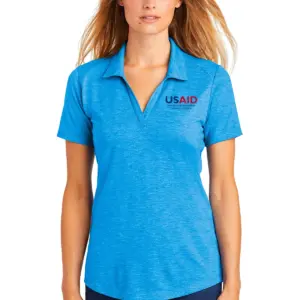 USAID Kaqchikel Sport-Tek Ladies PosiCharge Tri-Blend Wicking Polo