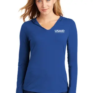 USAID Brazilian Portuguese District Ladies Perfect Tri Long Sleeve Hoodie