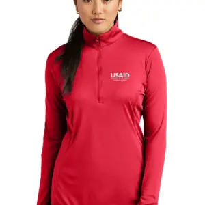 USAID Spanish Sport-Tek Ladies PosiCharge Competitor 1/4-Zip Pullover Sweatshirt