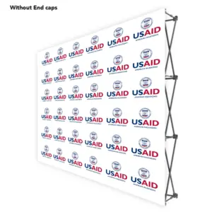 USAID Turkish ONE CHOICE 8 Ft. Fabric Pop Up Display - 89"H Straight Graphic Package