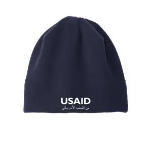 USAID Arabic - Embroidered Port Authority R-Tek Stretch Fleece Beanie
