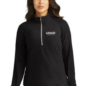 USAID Turkish Port Authority Ladies Microfleece 1/2-Zip Pullover Sweater