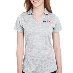 USAID Turkish PUMA GOLF Ladies Icon Heather Polo